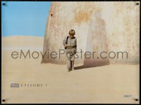 4j0151 PHANTOM MENACE teaser DS British quad 1999 Star Wars Episode I, Anakin & Vader shadow!