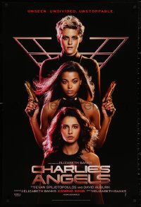 4j0798 CHARLIE'S ANGELS int'l teaser DS 1sh 2019 Kristen Stewart over Naomi Scott & Ella Balinska!