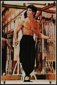 4j0566 BRUCE LEE #9514 21x31 Taiwanese commercial poster 1970s kung fu master from Enter the Dragon!