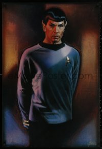 4j0588 STAR TREK CREW 27x40 commercial poster 1991 Drew Struzan art of Lenard Nimoy as Spock!