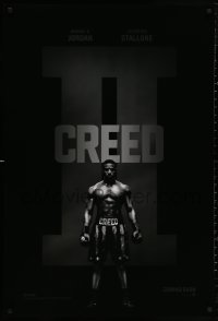 4j0807 CREED II int'l teaser DS 1sh 2018 Stallone is Rocky Balboa, b/w image of Michael B. Jordan!