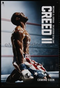 4j0808 CREED II int'l teaser DS 1sh 2018 Stallone is Rocky Balboa, color image of Michael B. Jordan!