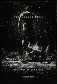 4j0123 DARK KNIGHT RISES teaser DS English 1sh 2012 Tom Hardy as Bane, the legend ends!
