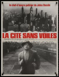 4j0112 NAKED CITY French 23x31 R1970s Jules Dassin & Mark Hellinger's New York film noir classic!