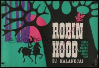 4j0095 SWORD OF SHERWOOD FOREST Hungarian 26x38 1964 Robin Hood, different So-Ky art, ultra rare!