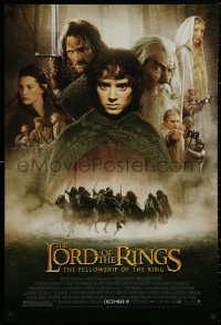 4j0965 LORD OF THE RINGS: THE FELLOWSHIP OF THE RING advance 1sh 2001 Tolkien, top cast!
