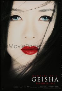 4j0983 MEMOIRS OF A GEISHA teaser 1sh 2005 Rob Marshall, great close up of pretty Ziyi Zhang!