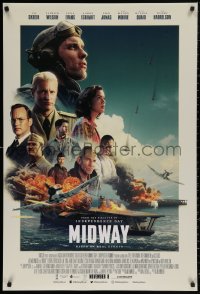 4j0986 MIDWAY advance DS 1sh 2019 Roland Emmerich, Skrein, one battle turned the tide of war!