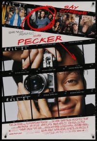 4j1011 PECKER 1sh 1998 John Waters, Christina Ricci, Edward Furlong w/vintage camera, film design!