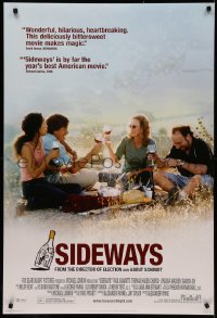 4j1090 SIDEWAYS style B int'l DS 1sh 2004 Alexander Payne classic, top cast having a picnic!
