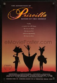 4j0642 ADVENTURES OF PRISCILLA QUEEN OF THE DESERT 2-sided 17x25 special poster 1994 Stamp!