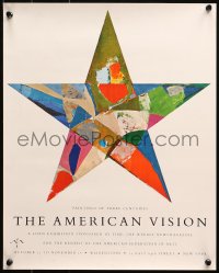 4j0433 AMERICAN VISION 14x18 museum/art exhibition 1957 art of a colorful star!
