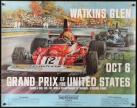 4j0666 GRAND PRIX OF THE UNITED STATES 22x28 special poster 1974 cool racing art by Michael Turner!