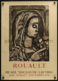 4j0471 ROUAULT 20x29 French museum/art exhibition 1956 La Sibylle de Cumes by the artist!