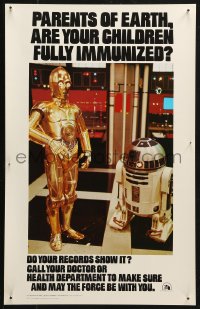 4j0691 STAR WARS HEALTH DEPARTMENT POSTER 14x22 special poster 1979 droids, do your records show it?
