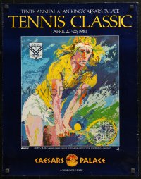 4j0485 TENNIS CLASSIC 22x28 advertising poster 1982 art of Bjorn Borg by Leroy Neiman!