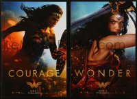 4j0548 WONDER WOMAN group of 3 mini posters 2017 sexiest Gal Gadot in title role & as Diana Prince!