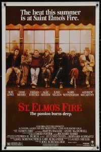 4j1118 ST. ELMO'S FIRE 1sh 1985 Rob Lowe, Demi Moore, Emilio Estevez, Ally Sheedy, Judd Nelson