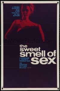 4j1139 SWEET SMELL OF SEX 1sh 1965 'lost' sexploitation melodrama directed by Robert Downey Sr.