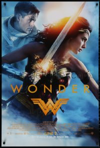 4j1191 WONDER WOMAN advance DS 1sh 2017 sexiest Gal Gadot in title role/Diana Prince, Chris Pine