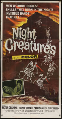 4k0543 CAPTAIN CLEGG 3sh 1962 Hammer horror, Peter Cushing, Yvonne Romain, Night Creatures!