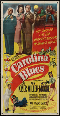 4k0545 CAROLINA BLUES 3sh 1944 Kay Kyser and His Band, Victor Mature, sexy dancer Ann Miller!