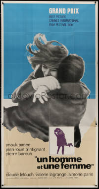 4k0575 MAN & A WOMAN int'l 3sh 1966 different image & original Un homme et une femme title!