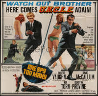 4k0441 ONE SPY TOO MANY 6sh 1966 Robert Vaughn, David McCallum, The Man from UNCLE, different image!