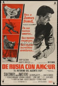 4k0655 FROM RUSSIA WITH LOVE Argentinean 1964 Sean Connery is back as Ian Fleming's James Bond 007!
