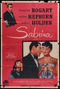 4k0684 SABRINA Argentinean R1962 Audrey Hepburn, Humphrey Bogart, William Holden, Billy Wilder