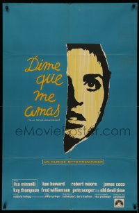 4k0693 TELL ME THAT YOU LOVE ME JUNIE MOON Argentinean 1970 Otto Preminger, art of Liza Minnelli!