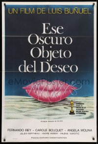 4k0694 THAT OBSCURE OBJECT OF DESIRE Argentinean 1978 Cet obscur object du desir, art by Ferracci!