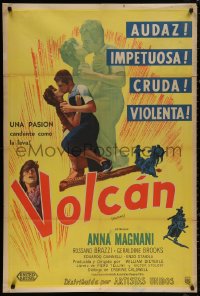 4k0700 VOLCANO Argentinean 1951 great images of lava-hot lovers Anna Magnani & Rossano Brazzi!