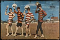 4k0407 BEATLES 40x60 commercial poster 1963 John, Paul, George & Ringo at the beach!