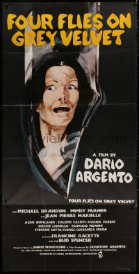 4k0526 FOUR FLIES ON GREY VELVET English 3sh 1973 Dario Argento's 4 Mosche di Velluto Grigio, cool!