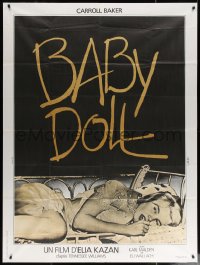 4k0798 BABY DOLL French 1p R1970s Elia Kazan, classic image of sexy troubled teen Carroll Baker!