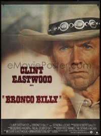 4k0835 BRONCO BILLY French 1p 1980 Clint Eastwood directs & stars, cool different close up!