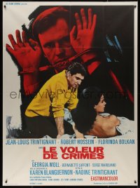 4k0874 CRIME THIEF French 1p 1969 Jean-Louis Trintignant, Florinda Bolkan, Le Voleur de Crimes!