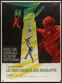 4k0885 DEADFALL French 1p 1968 Michael Caine, Giovanna Ralli, Bryan Forbes, different Grinsson art!