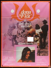 4k0898 DONA FLOR & HER TWO HUSBANDS French 1p 1977 Dona Flor e Seus Dois Maridos, Sonia Braga