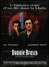 4k0900 DONNIE BRASCO French 1p 1997 Al Pacino is betrayed by undercover cop Johnny Depp!