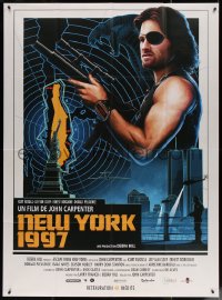 4k0921 ESCAPE FROM NEW YORK French 1p R2018 John Carpenter, Kurt Russell as Snake, New York 1997!