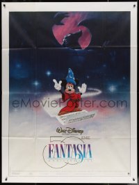 4k0932 FANTASIA French 1p R1990 Disney classic 50th anniversary, Sorcerer's Apprentice Mickey Mouse!