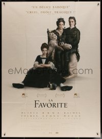 4k0937 FAVOURITE French 1p 2019 Olivia Colman as Queen Anne, Emma Stone, Rachel Weisz!