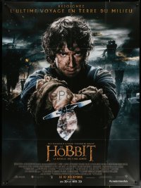 4k0999 HOBBIT: THE BATTLE OF THE FIVE ARMIES advance French 1p 2014 Martin Freeman as Bilbo Baggins!