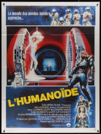 4k1009 HUMANOID French 1p 1979 art of Richard Kiel in space suit, wacky Italian Star Wars rip-off!