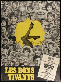 4k1042 KEEP THE RED LIGHT BURNING French 1p 1965 headshots of Louis de Funes & cast, prostitution!