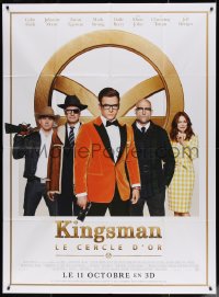 4k1045 KINGSMAN: THE GOLDEN CIRCLE advance French 1p 2017 Taron Egerton, Colin Firth, Julianne Moore