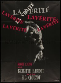 4k1054 LA VERITE French 1p R1960s super sexy Brigitte Bardot, Henri-Georges Clouzot, The Truth!
