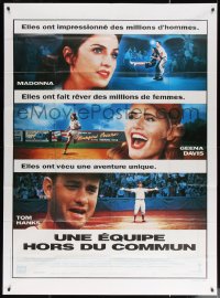4k1067 LEAGUE OF THEIR OWN French 1p 1992 Tom Hanks, Madonna, women's baseball, different & rare!